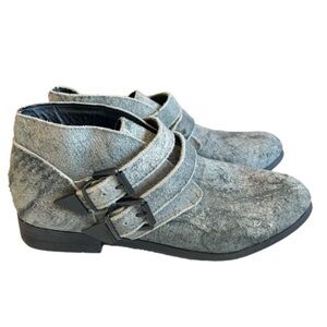 Volcom bleached black getter booties ankle boots size 9